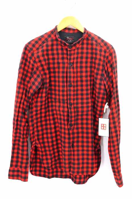 WOOLRICH WOOLEN MILLS（ウールリッチウーレンミルズ） ブロックチェック バンドカラーシャツ レディース トップス