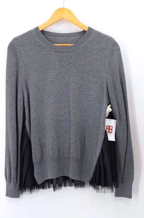 Ray BEAMS(レイビームス) バック プリーツ クルーネック プルオーバー レディース トップス