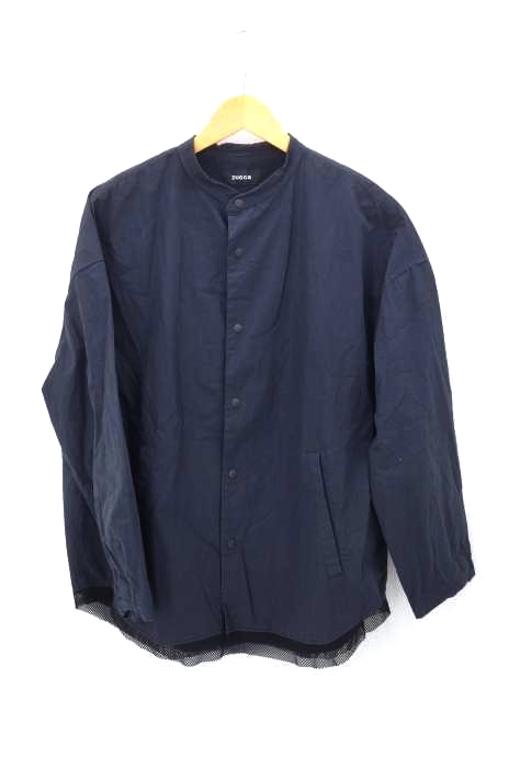 ブチ　ズッカ ZUCCa（ズッカ） 21SS メッシュラインシャツ メンズ トップス