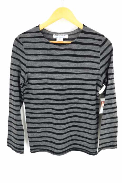 COMME des GARCONS COMME des GARCONS（コムデギャルソンコムデギャルソン） W13 11AW ハンドペイントプリントボーダーニット レディース トップス