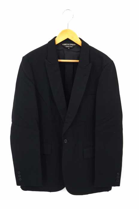 COMME des GARCONS HOMME PLUS (コムデギャルソンオムプリュス) AD2003 04SS ラペル切替1Bテーラードジャケット メンズ アウター