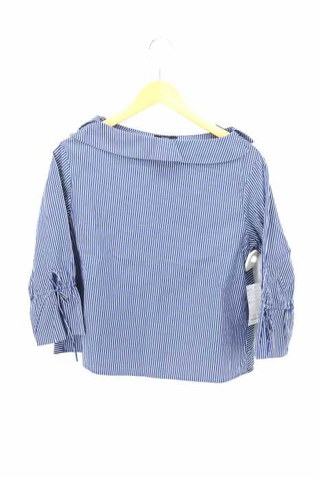 ROSSO（ロッソ） バックフレアストライプブラウス レディース トップス