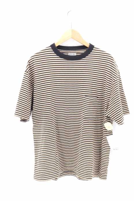 Steven Alan （スティーブンアラン） 19SS LIGHT TRKY BORDER RINGER TEE メンズ トップス