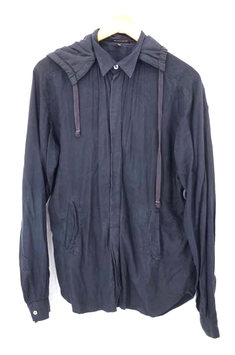 Ann DEMEULEMEESTER（アンドゥムルメステール） フード着脱 長袖シャツ メンズ トップス