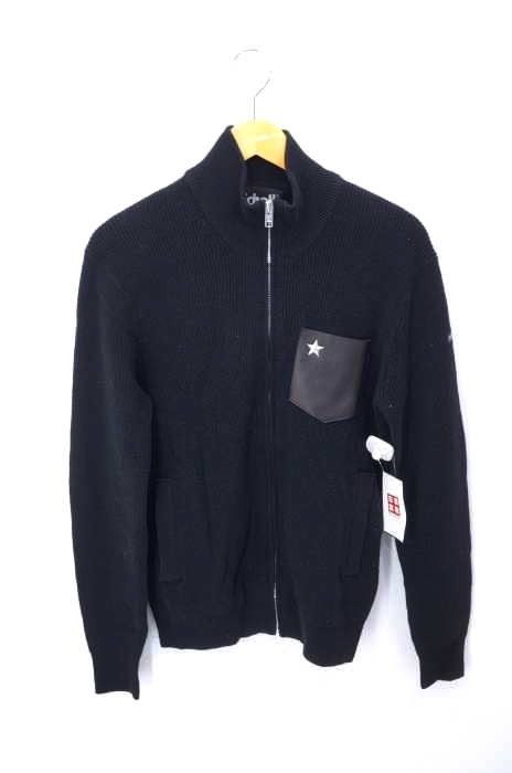 Schott（ショット） LEATHER POCKET COMMANDO ZIP SWEATER メンズ トップス