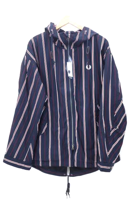 FRED PERRY（フレッドペリー） 19AW STRIPED SHORT FISHTAIL PARKA メンズ アウター