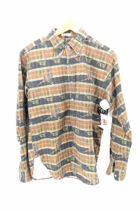 Engineered Garments （エンジニアードガーメンツ） single needle tailoring 総柄ボタンダウンシャツ メンズ トップス