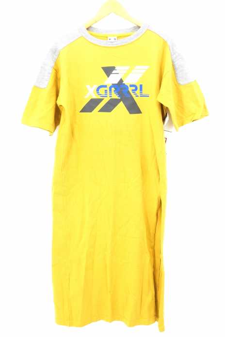 X-girl (エックスガール) サイドスリットtシャツワンピース レディース ワンピース