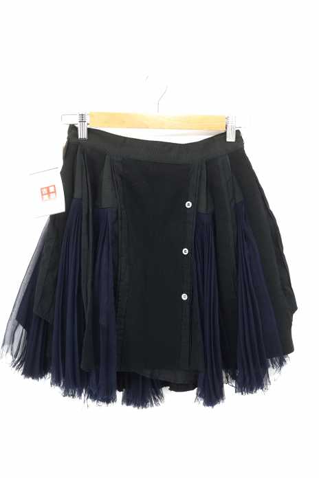 Sacai（サカイ） プリーツフレアスカ－ト レディース スカート