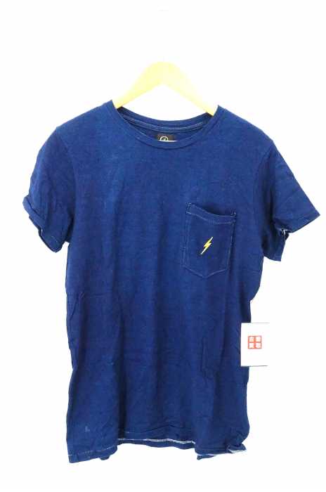 Lightning Bolt（ライトニングボルト） インディゴ染めポケットTシャツ メンズ トップス