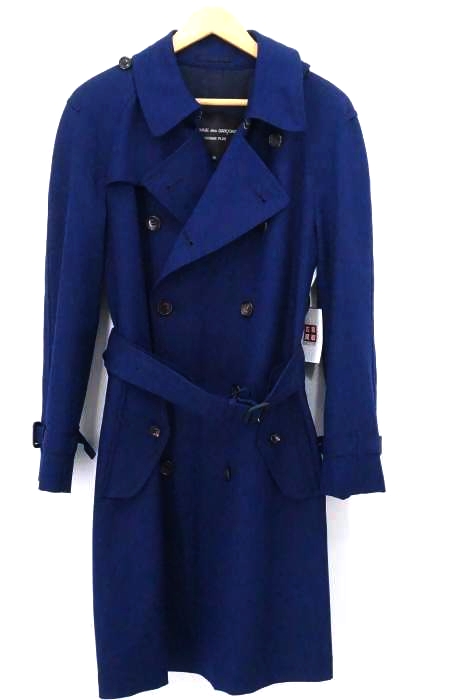 COMME des GARCONS HOMME PLUS(コムデギャルソンオムプリュス) 2001AW デザインボタンミドルトレンチコート メンズ アウター