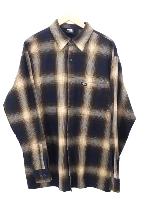 CALTOP（キャルトップ） オンブレチェックワークシャツ メンズ トップス