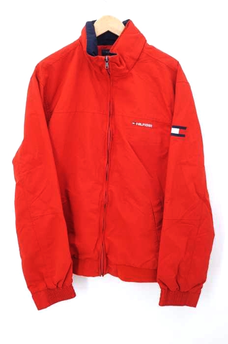 TOMMY HILFIGER（トミーヒルフィガー） ロゴ刺繍ナイロンジップアップジャケット メンズ アウター
