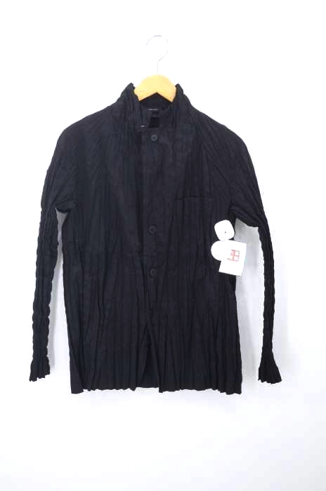 ISSEY MIYAKE MEN（イッセイミヤケメン） シワ加工 プリーツボタンジャケット メンズ アウター