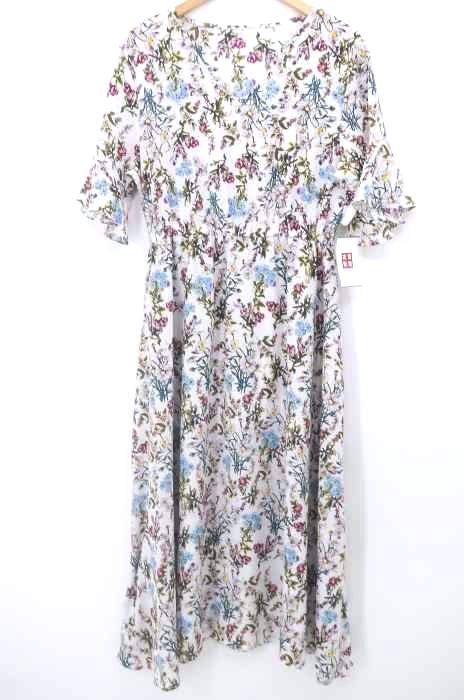 USED古着（ユーズドフルギ） 花柄Vネックワンピ―ス レディース ワンピース