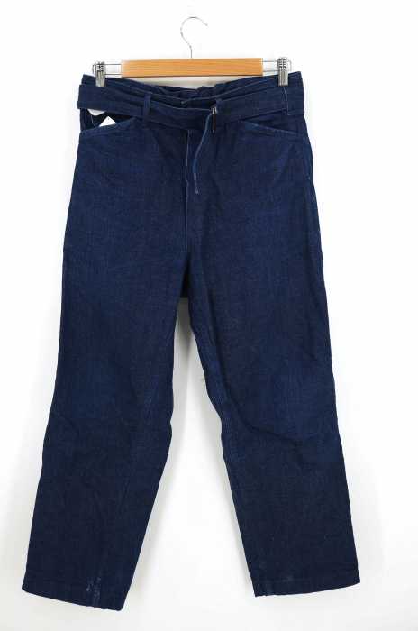 COMOLI （コモリ） BELTED DENIM PANTS ベルテッドデニムパンツ メンズ パンツ