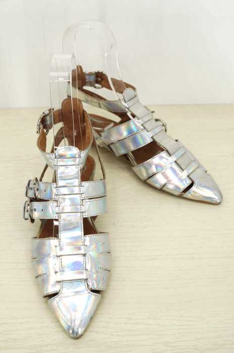 Jeffrey Campbell (ジェフリーキャンベル) メタリック ストラップサンダル レディース シューズ