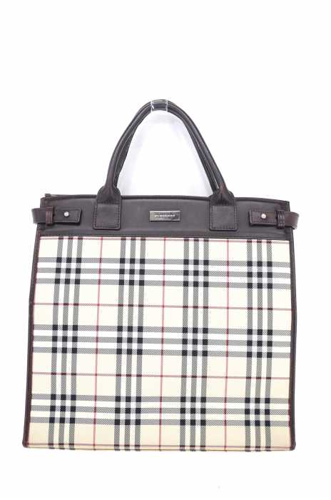 BURBERRY（バーバリー） 2WAY チェック柄レザーバッグ レディース バッグ