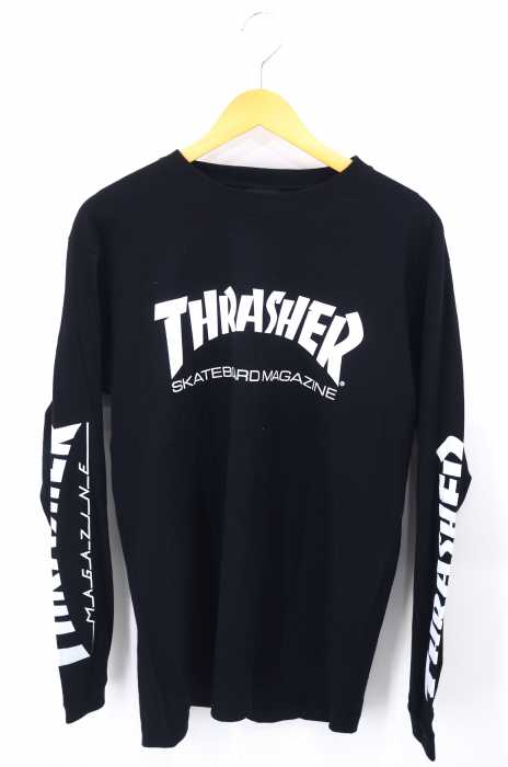 THRASHER(スラッシャー) MAG LOGO SLEEVE PRINT LONGSLEEVE TEE メンズ トップス