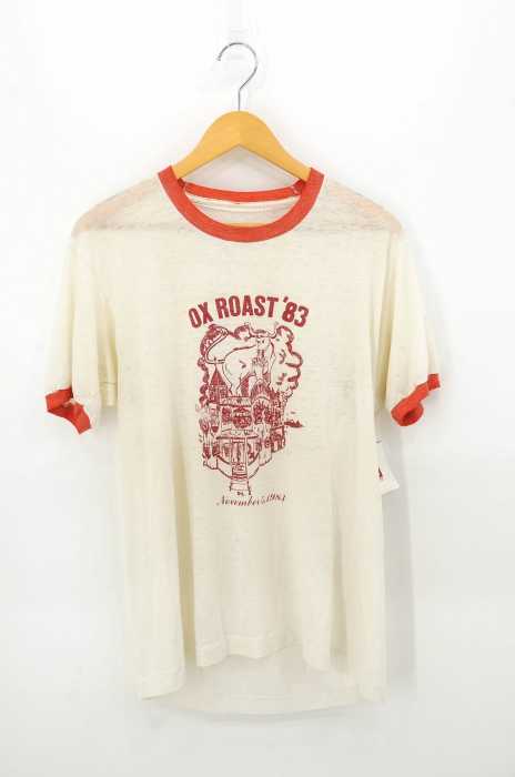 USED古着 (ユーズドフルギ) プリント リンガーTEE メンズ トップス