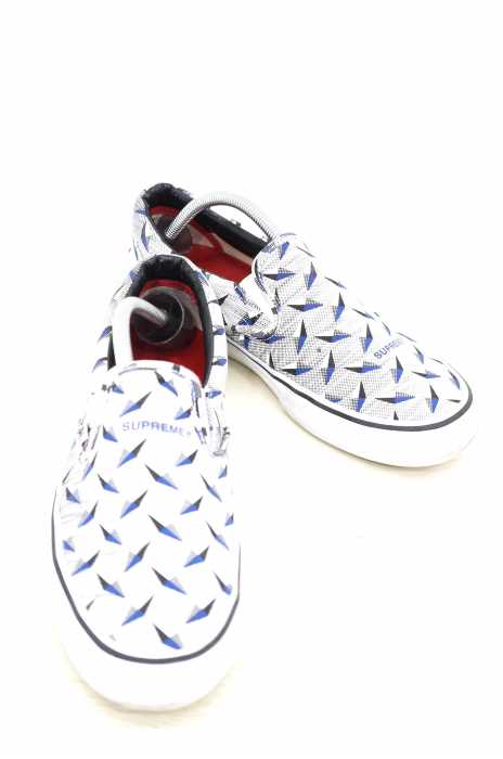 Supreme × VANS（シュプリーム バンズ） 19SS　DIAMONDPLATE　SLIP ON　PRO メンズ シューズ