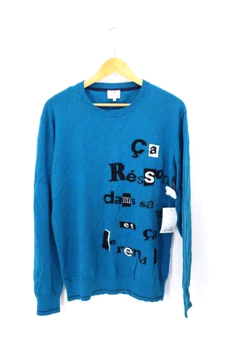 LANVIN en Bleu（ランバンオンブルー） ロゴニット メンズ トップス
