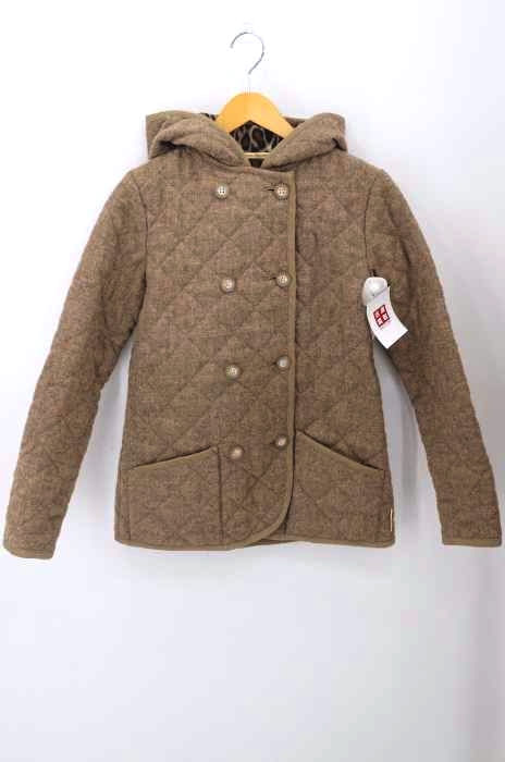 Traditional Weatherwear（トラディショナルウェザーウェア） 裏地レオパード フーデットウールキルティングジャケット レディース アウター