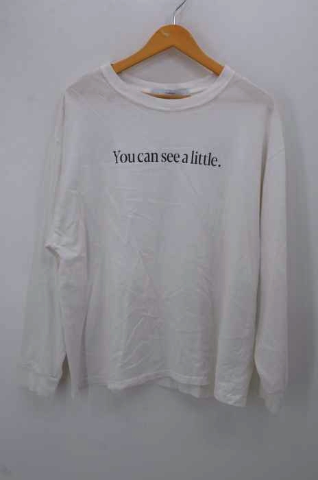 FRAMeWORK（フレームワーク） You can see a little プリントロングスリーブTシャツ メンズ トップス