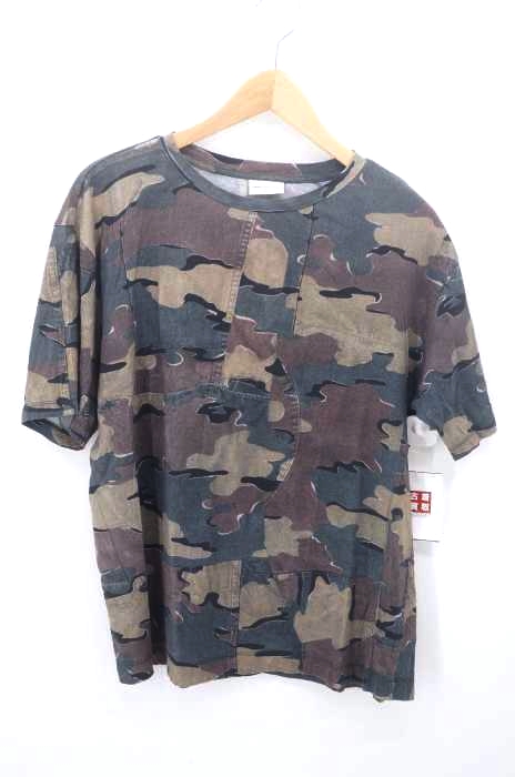 DRIES VAN NOTEN（ドリスヴァンノッテン） 17SS カモフラージュパッチワークプリントTシャツ メンズ トップス