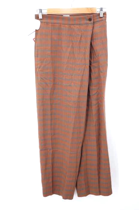 6 BEAUTY & YOUTH UNITED ARROWS（ロクビューティーアンドユースユナイテッドアローズ） チェックパンツラップワイドパンツ レディース パンツ