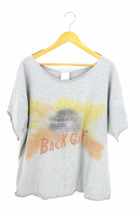 WHO'S WHO gallery （フーズフーギャラリー） リメイク切りっ放しプリントTシャツ レディース トップス