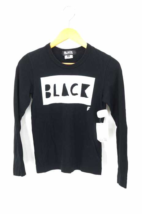 BLACK COMME des GARCONS (ブラックコムデギャルソン) AD2009 ボックスロゴプリントカットソー レディース トップス