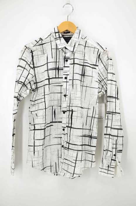 GUESS（ゲス） SLIM FIT 総柄ボタンシャツ メンズ トップス