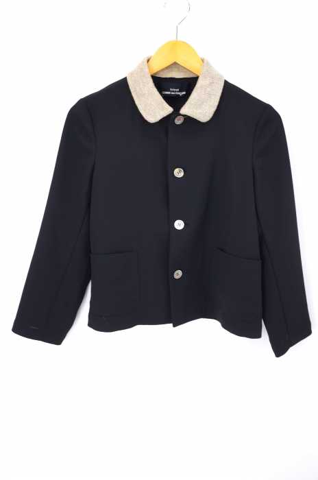 tricot COMME des GARCONS （トリココムデギャルソン） 90年代 AD1998  リネン襟切替ジャケット レディース アウター