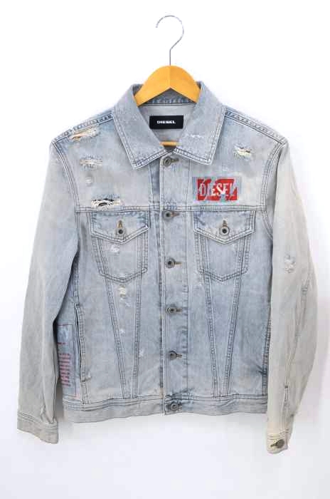 DIESEL（ディーゼル） ダメージ加工デニムジャケット メンズ アウター