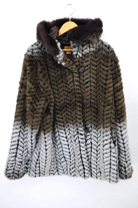 USED古着(ユーズドフルギ) MIDNIGHT VELVET faux furコート レディース アウター