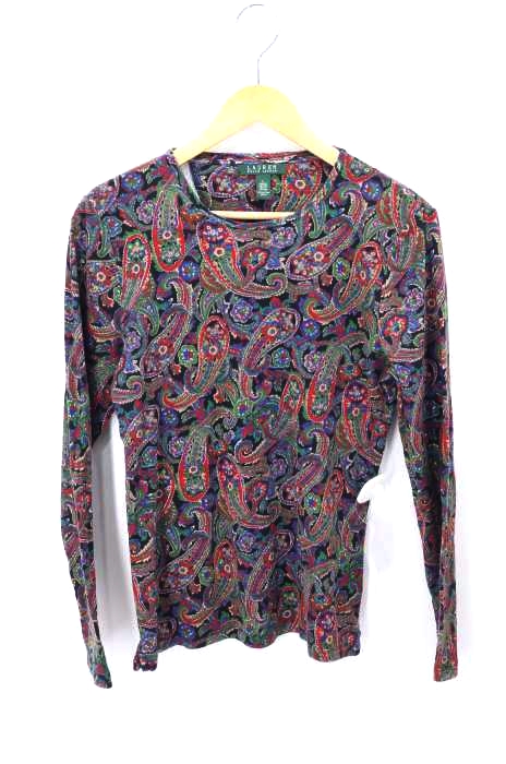 RALPH LAUREN(ラルフローレン) ペイズリー柄 ロングスリーブTシャツ レディース トップス
