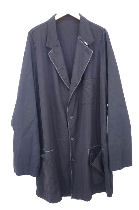Yohji Yamamoto POUR HOMME（ヨウジヤマモトプールオム） 19AW 製品染め ファスナーノッチシャツ メンズ トップス
