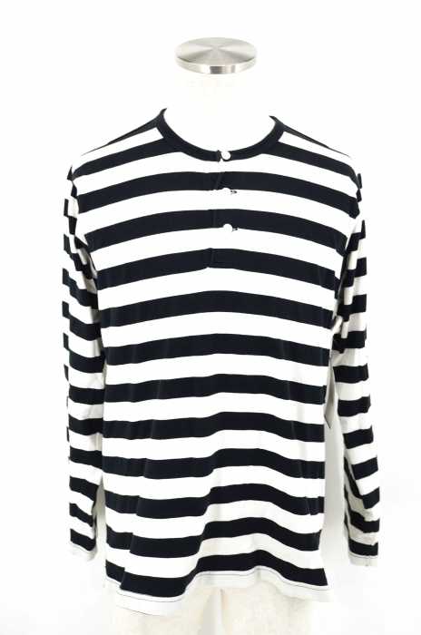 supreme ボーダー　ヘンリーネック Supreme （シュプリーム） ヘンリーネックボーダーカットソー メンズ