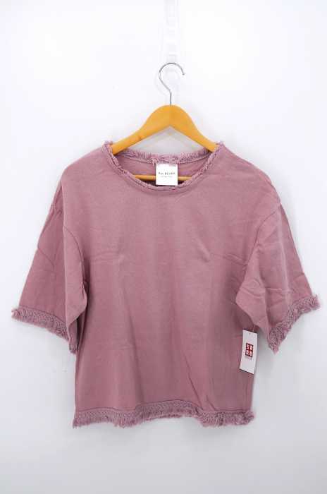 Ray BEAMS （レイビームス） フリンジトリムTシャツ レディース トップス