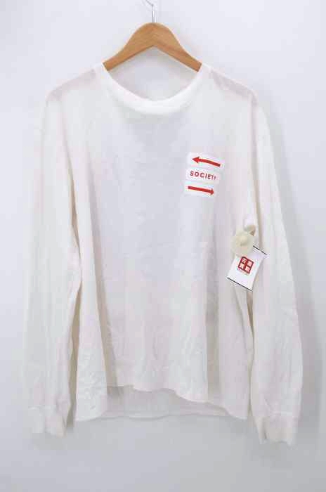 society社会（フメイ） ロゴ プリントロングスリーブTシャツ メンズ トップス
