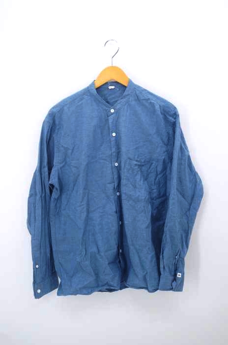 relume JOURNAL STANDARD（レリューム ジャーナルスタンダード） 20SS HOUSE HOLD コットンリネン バンドカラーシャツ メンズ トップス