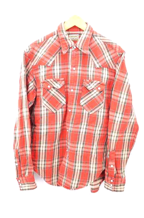 Denime（ドゥニーム） チェック柄 コットンネルウエスタンシャツ メンズ トップス