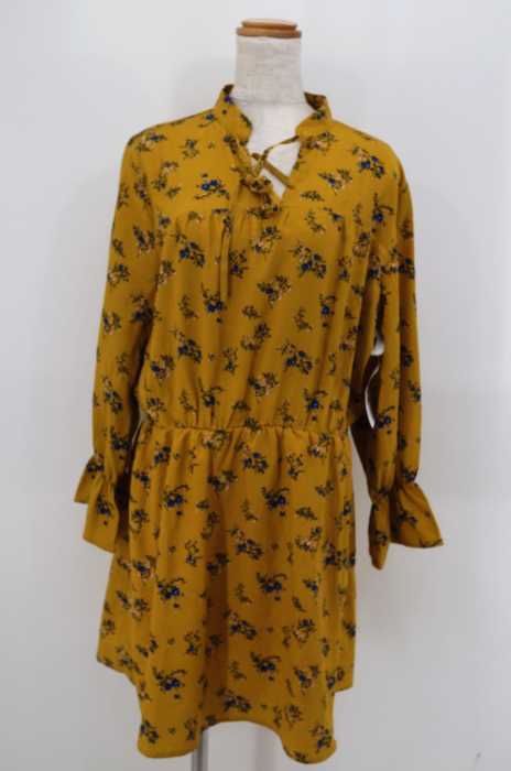 Ray Cassin レイカズン フロントリボン花柄チュニック レディース ワンピース ブランド古着買取販売バズストア