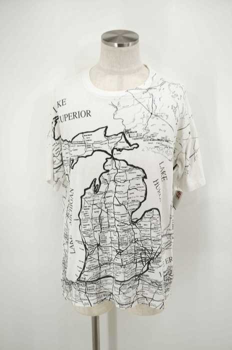 premier sportswear 地図柄クルーネックTシャツ メンズ トップス