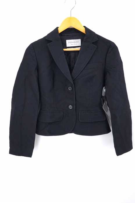 Yves Saint Laurent （イヴサンローラン） ウールシルク 2Bテーラードジャケット レディース アウター