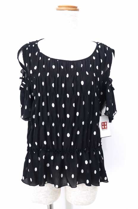 ZARA BASIC （ザラベーシック） ティアードドットブラウス レディース トップス
