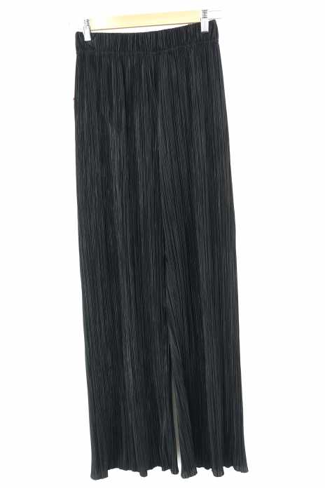 【美品】CLANE クラネ アコーディオンプリーツ リラックスルーズパンツ 青 美品【18春夏CLANE クラネ】アコーディオンプリーツ リラックス