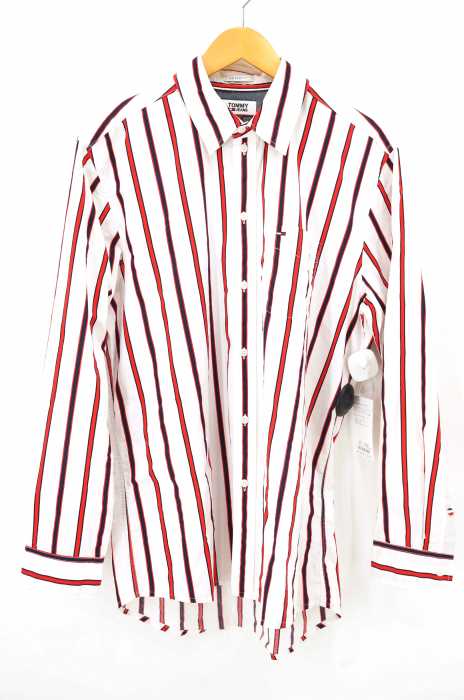 tommy jeans（トミージーンズ） TJM BOLD STRIPE SHIRT E ストライプシャツ メンズ トップス