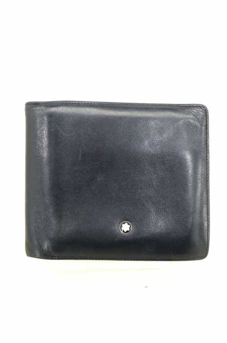 MONTBLANC（モンブラン） ビルフォールド 6CC レザー二つ折り財布 メンズ 財布・ケース